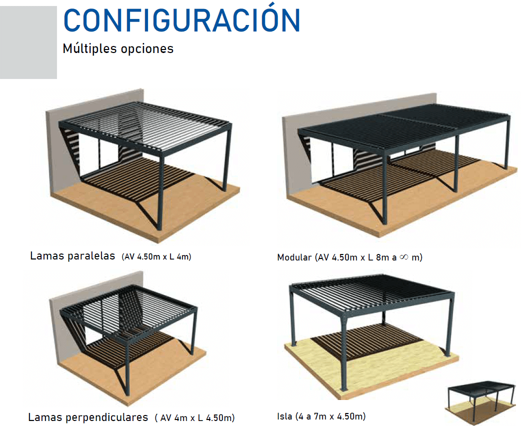 tipos de pergolas bioclimaticas madrid